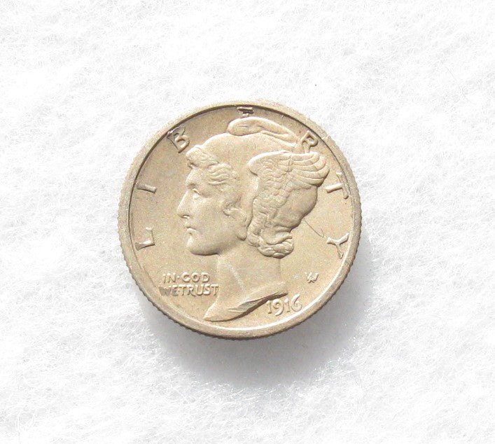 1916S Mercury Dime XF-45