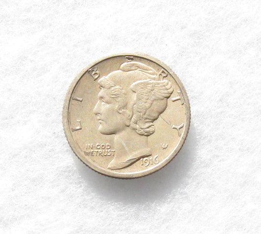 1916S Mercury Dime XF-45