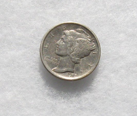 1917D Mercury Dime XF-45