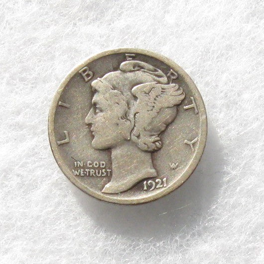 1921D Mercury Dime VG-8