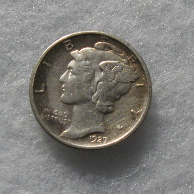1927D Mercury Dime AU-50