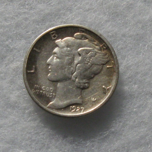 1927D Mercury Dime AU-50