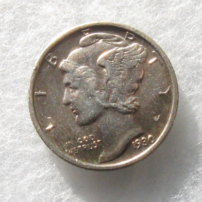 1930S Mercury Dime AU-55