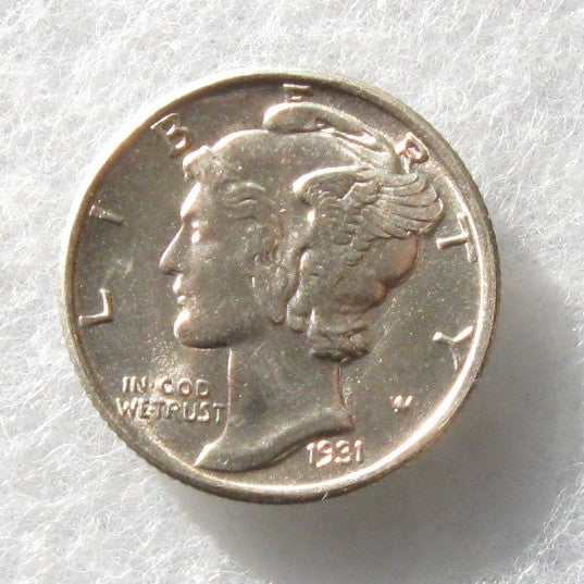1931S Mercury Dime MS-64