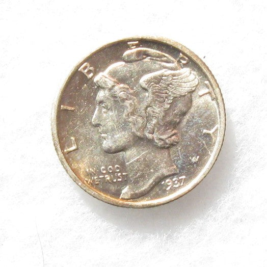 1937S Mercury Dime MS-60