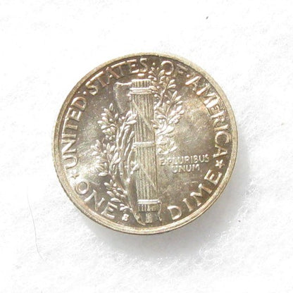 1937S Mercury Dime MS-60