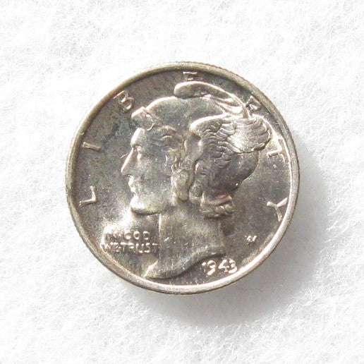 1943D Mercury Dime MS-66FSB