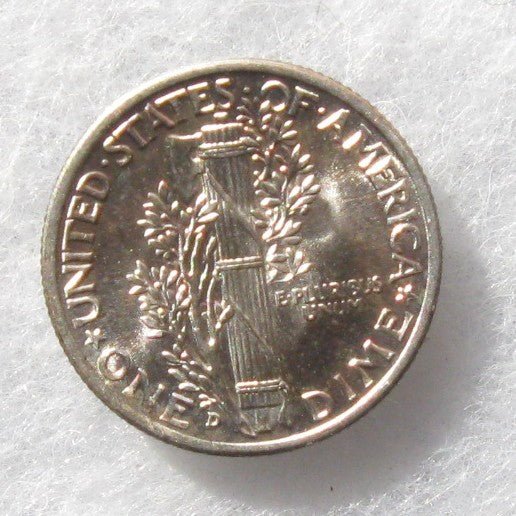 1943D Mercury Dime MS-66FSB