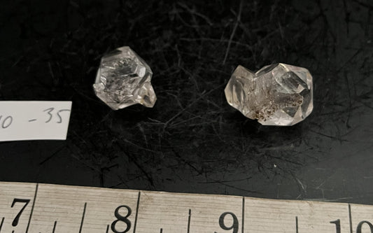 Herkimer Diamond Double Pair 610-35