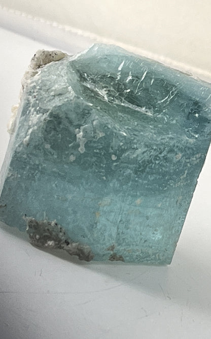 Aquamarine w/ Feldspar and Black Tourmaline 10