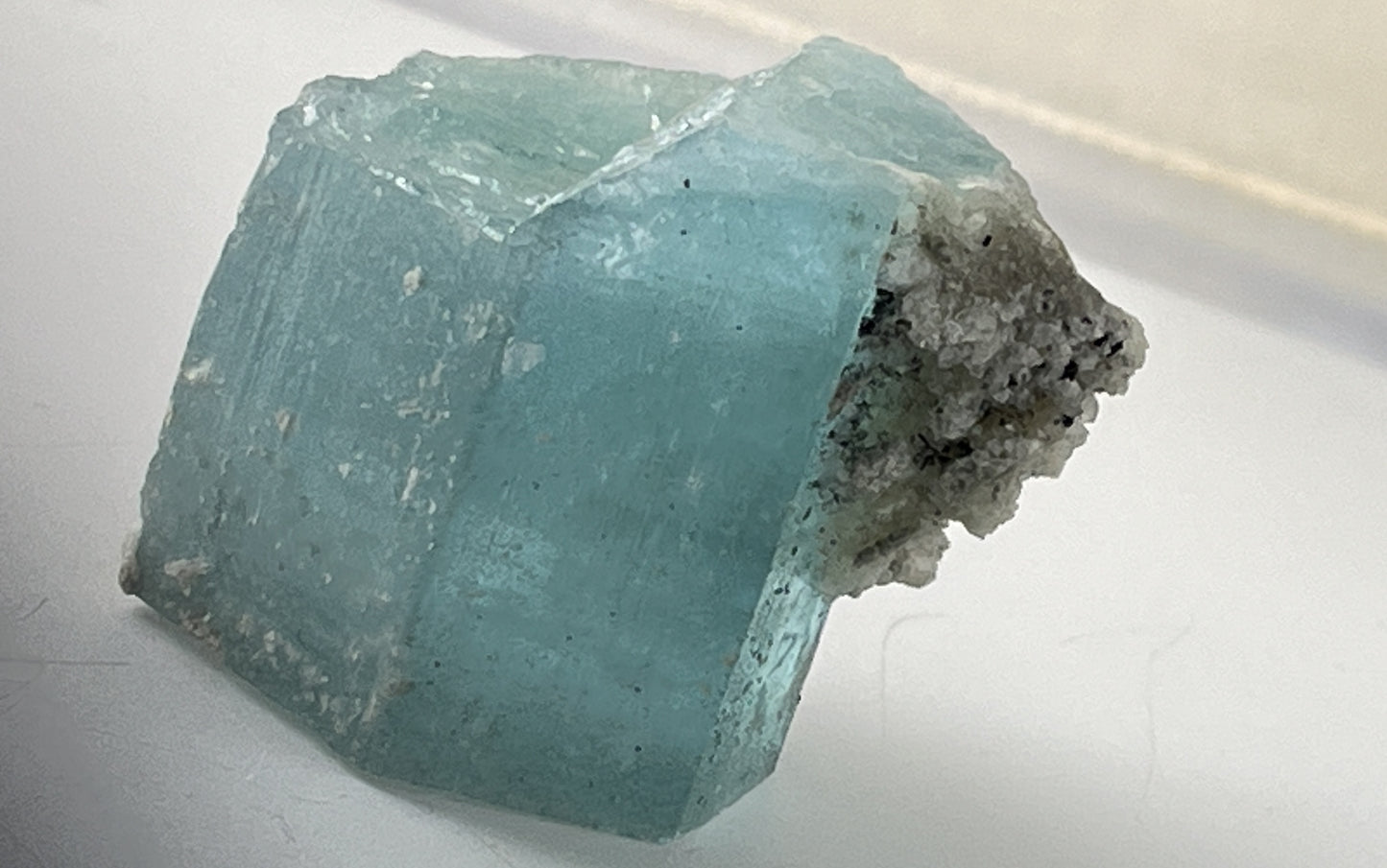 Aquamarine w/ Feldspar and Black Tourmaline 10