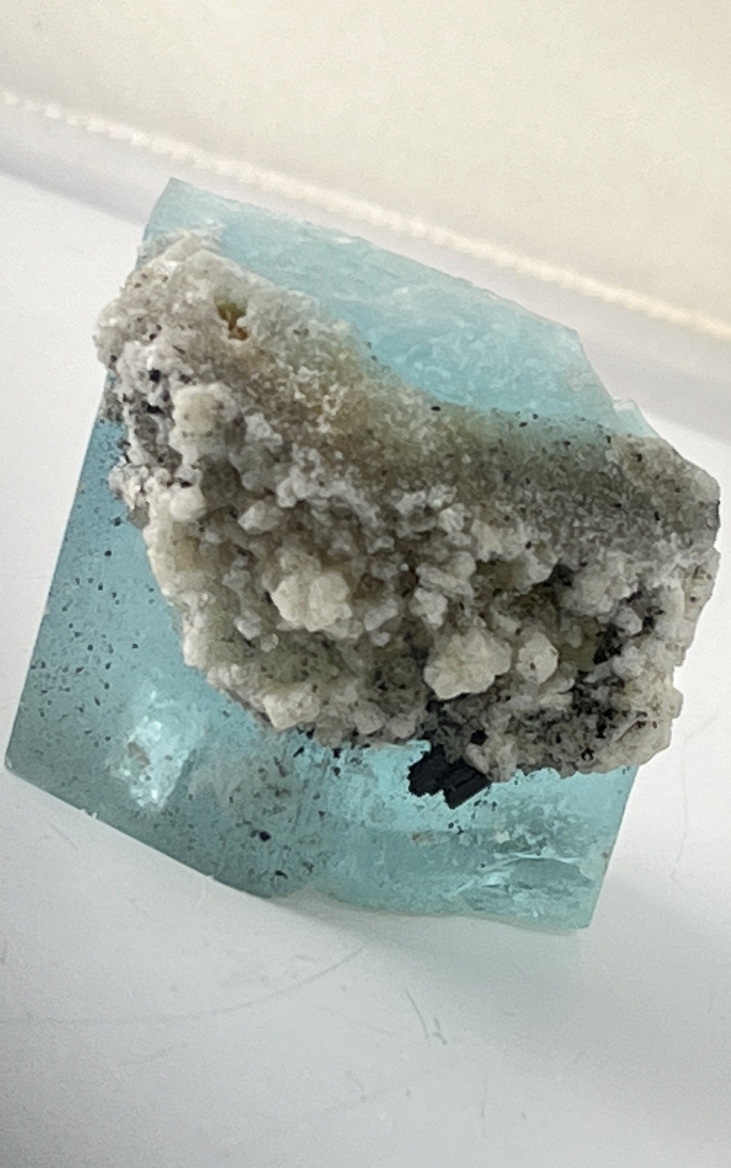 Aquamarine w/ Feldspar and Black Tourmaline 10