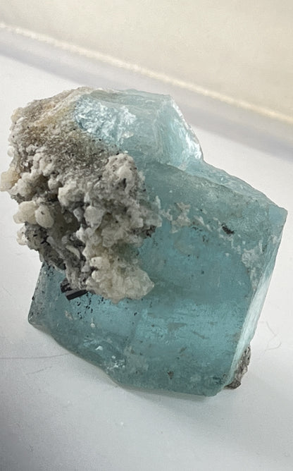 Aquamarine w/ Feldspar and Black Tourmaline 10