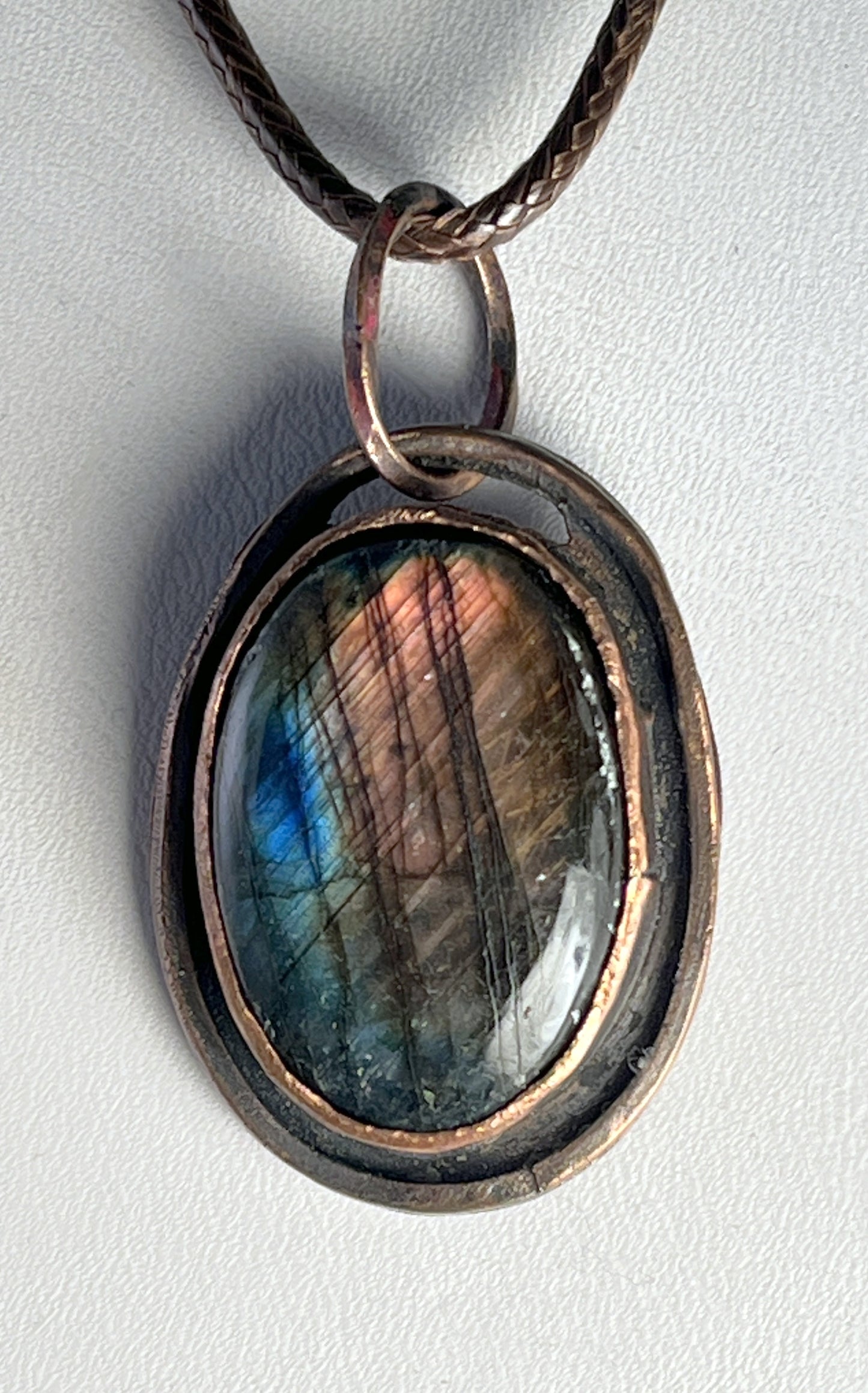 Aurora - Labradorite in copper/sterling