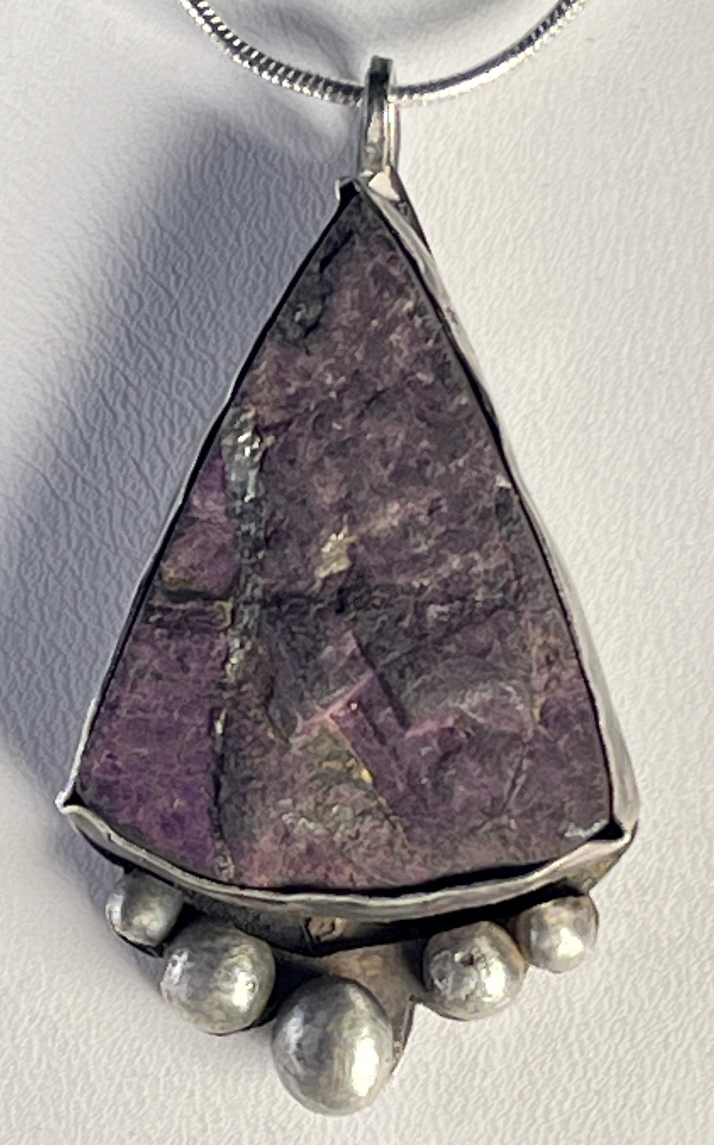 Rise Above -Purpurite in Sterling Silver