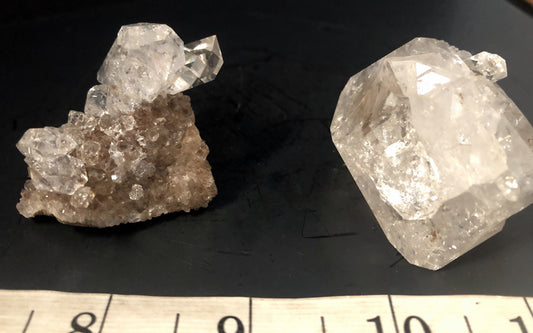 Two-in-one Herkimer Diamond Drusy 114-44 | Of Coins & Crystals