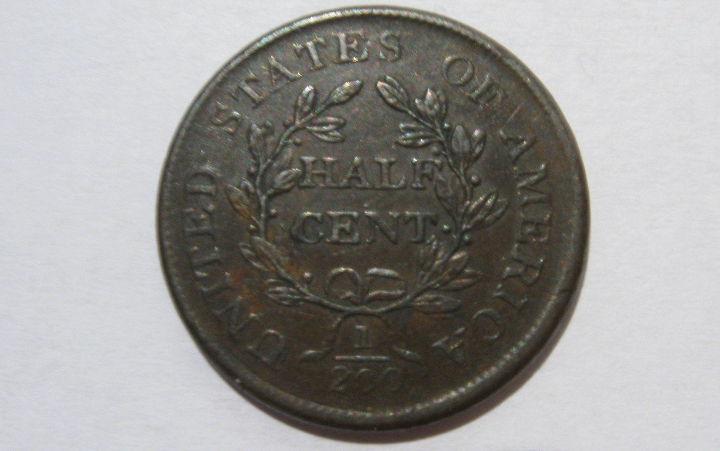 1806 Draped Bust Half Cent  AU-53 | Of Coins & Crystals