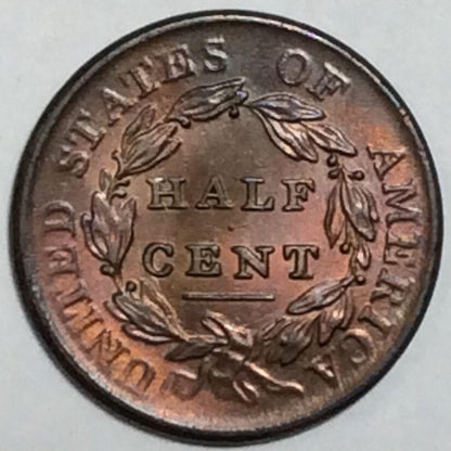 1809 Classic Half Cent MS-63 | Of Coins & Crystals