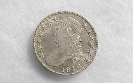 1818 Capped Bust Half Dollar XF-40 | Of Coins & Crystals