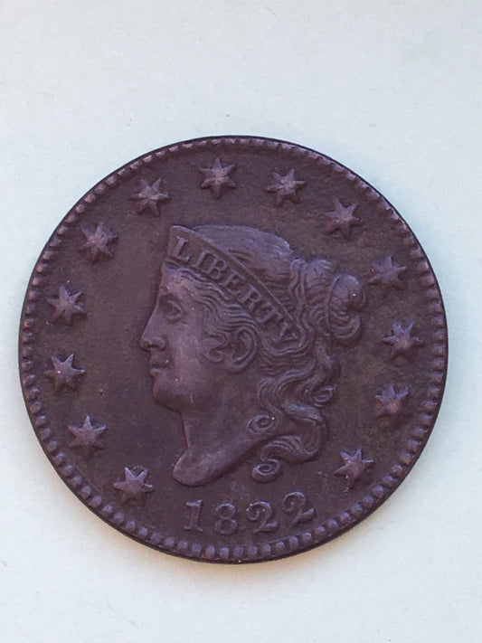 1822 Large Cent  XF-45 | Of Coins & Crystals