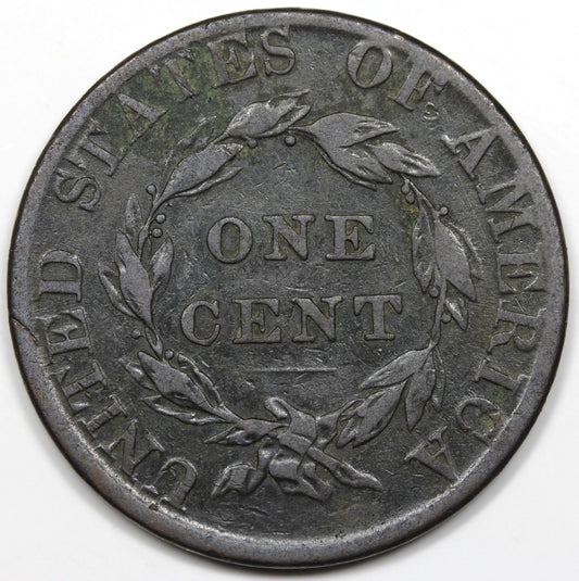 1824 Large Cent  F-12 | Of Coins & Crystals
