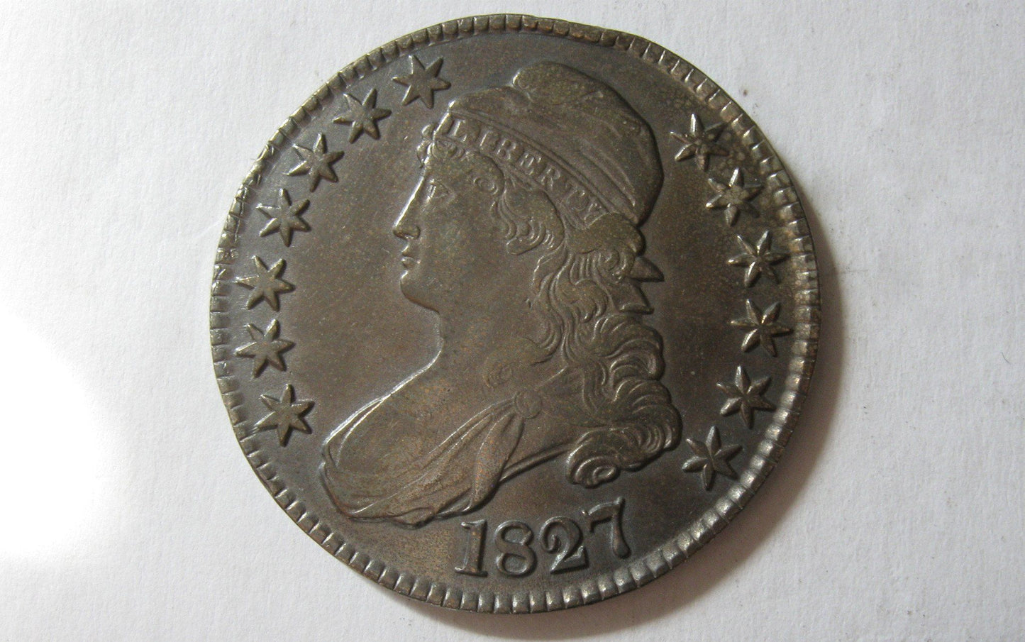 1827 Capped Bust Half Dollar  XF-45 | Of Coins & Crystals