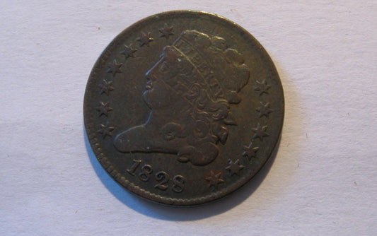 1828 Classic Half Cent   VF-30 | Of Coins & Crystals