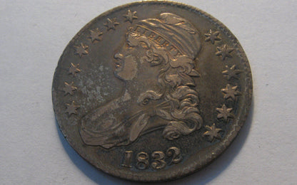 1832 Capped Bust Half Dollar.  XF-40 | Of Coins & Crystals