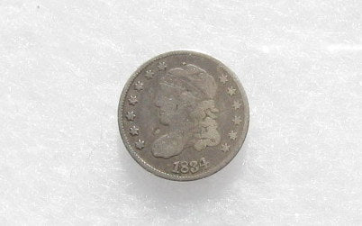 1834 Capped Bust Half Dime VG-8 | Of Coins & Crystals