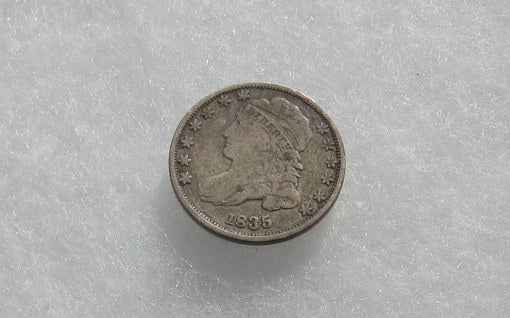1835  Capped Bust Dime F-15 | Of Coins & Crystals