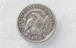 1835 Capped Bust Half Dime F-12 | Of Coins & Crystals