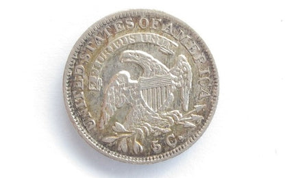 1835 Large Date small 5c XF-45