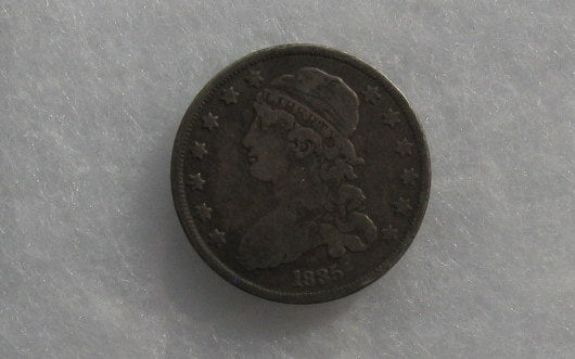 1835 Capped Bust Quarter VF-20 | Of Coins & Crystals