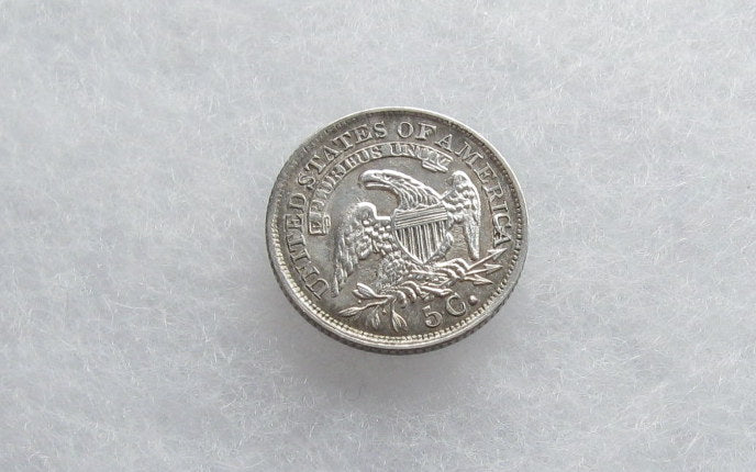 1835 large date, large 5C Capped Bust Half Dime XF-45