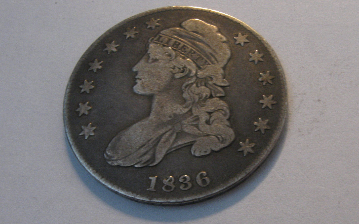 1836 Capped Bust Half Dollar. VF-30 | Of Coins & Crystals