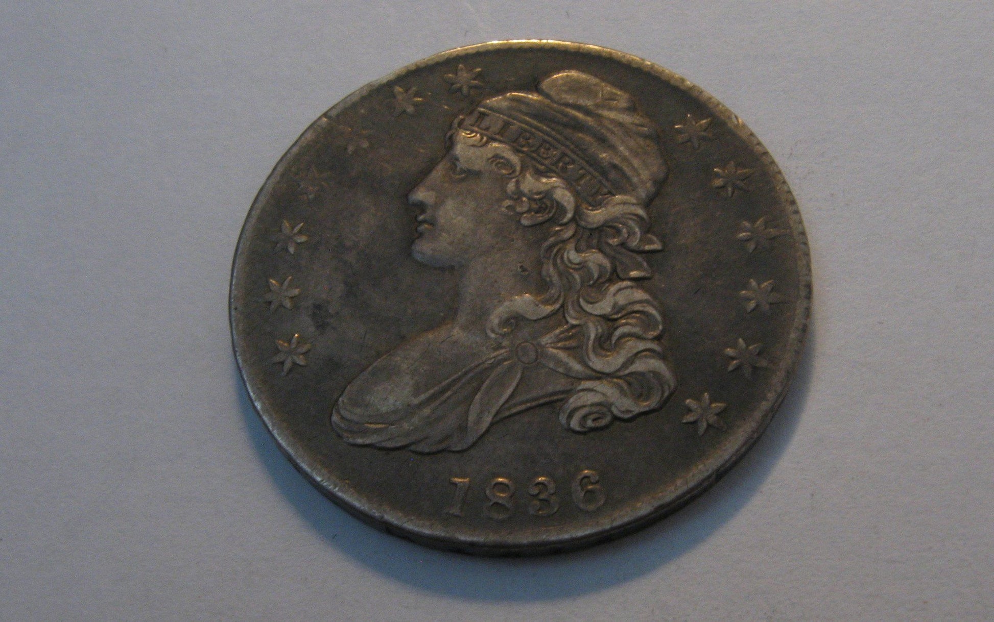 1836 Capped Bust Half Dollar. XF-40 | Of Coins & Crystals