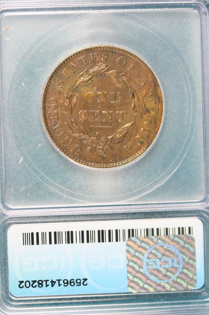 1836 Large Cent ICG AU-50 | Of Coins & Crystals