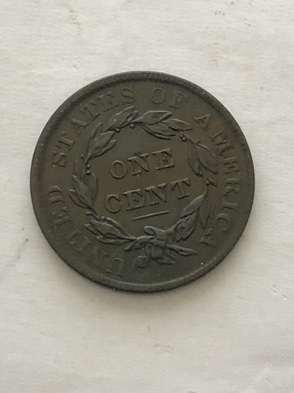 1837 Large Cent AU-50 | Of Coins & Crystals
