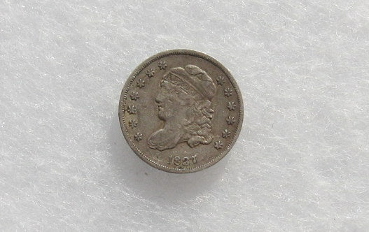 1837 Half Dime Small 5c XF-40 | Of Coins & Crystals