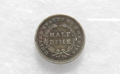 1838 Large Stars Half dime XF-40 | Of Coins & Crystals