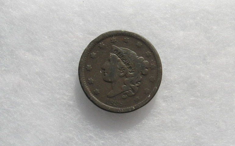1838 Large Cent G-6 | Of Coins & Crystals