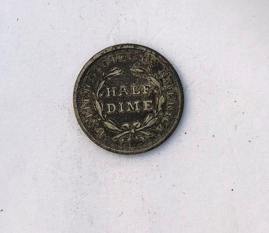 1838 Small stars Half Dime VG-10 | Of Coins & Crystals