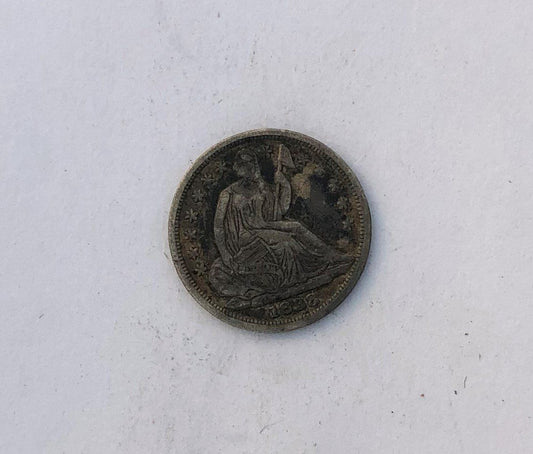 1838 Large Stars Half Dime VF-30 | Of Coins & Crystals