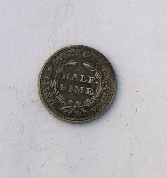 1838 Large Stars Half Dime VF-30 | Of Coins & Crystals