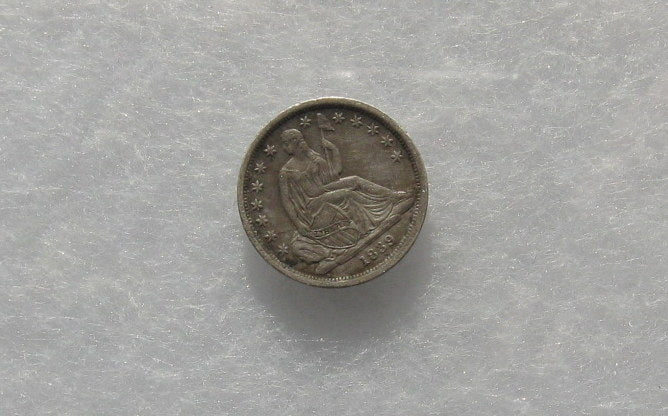 1839 Seated Liberty Dime AU50 | Of Coins & Crystals