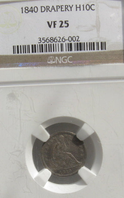 1840 Half Dime NGC VF-25 | Of Coins & Crystals
