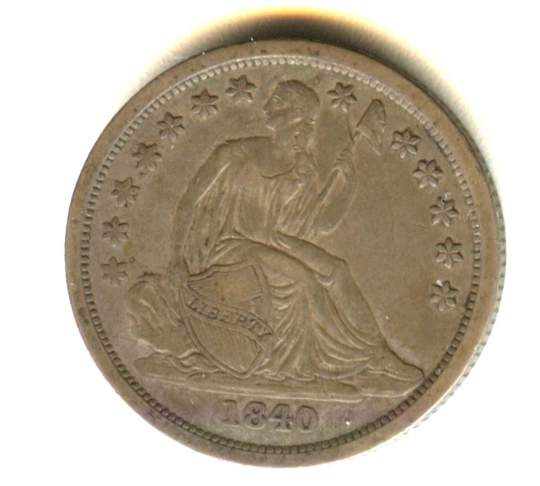 1840 Seated Liberty Dime XF40 | Of Coins & Crystals