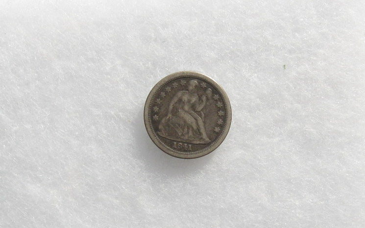 1841 O Seated Liberty Dime XF-40 | Of Coins & Crystals