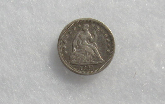 1841 Half Dime AU-50 | Of Coins & Crystals