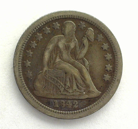 1842 O Seated Liberty Dime XF-40 | Of Coins & Crystals